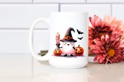 Simple Funny Halloween Ghost Clipart PNG Product Image 2