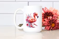 Funny Baby Flamingo Clipart | Sublimation Product Image 2
