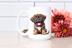 Crazy Watercolor Mastiff Clipart Product Image 2