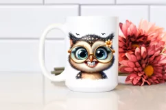 Funny Baby Owl with es, Transparent PNG Product Image 2