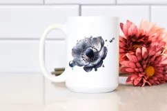 Shiny Anemone Made of Material | Sublimation Clipart Product Image 2