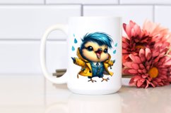 Cute Baby Bird with Cool Haircut, Transparent PNG Product Image 2