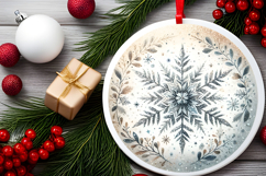 Round Christmass Ornament PNG Product Image 2