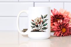 Stained Gardenia Made of Material | Sublimation Clipart Product Image 2