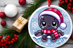 Round Christmass Ornament PNG Product Image 2