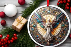 Round Christmass Ornament PNG Product Image 2