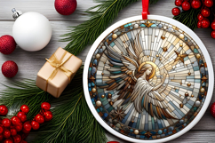 Round Christmass Ornament PNG Product Image 2