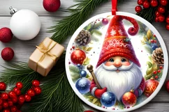 Gnome Christmas Sticker Sublimation PNG Product Image 2