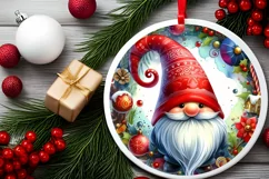 Gnome Christmas Sticker Sublimation PNG Product Image 2