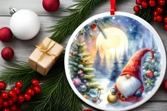 Gnome Christmas Sticker Sublimation PNG Product Image 2