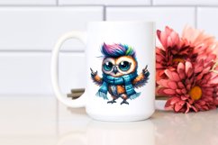 Dancing Baby Owl in Winter Outfit, Transparent PNG Product Image 2