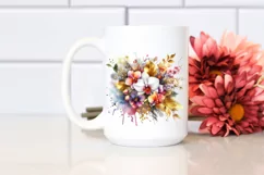 Colorful Bouquet with Orchid Splash | Clipart Product Image 2
