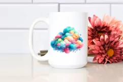 Colorful Cloud Baby Hummingbird | Clipart Product Image 2