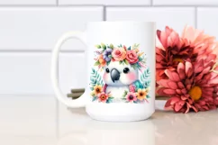 Cartoon-Style Parrot with Flower Crown, High-Res PNG Product Image 2
