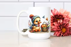 Colorful Baby Duck with Vegetables | Clipart Product Image 2