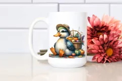 Colorful Baby Duck with Vegetables | Clipart Product Image 2