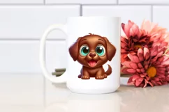 Colorful Cartoon Baby Chesapeake Bay Retriever Product Image 2