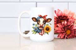 Cow Portrait with Housewife Bandana Product Image 2