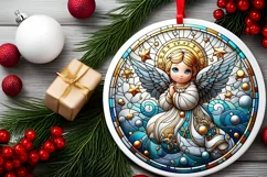 Round Christmas Ornament Sublimation|Clipart Product Image 1