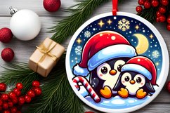 Round Christmas Ornament Sublimation|Clipart Product Image 2
