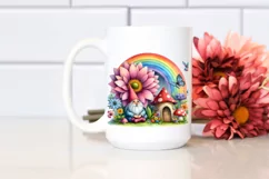 Colorful Gnome House | Vegetable Rainbow | Clipart Product Image 2