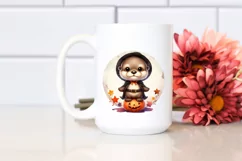 Digital Baby Otter Halloween PNG Product Image 2