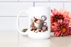 Digital Cocoa Mug Painting PNG Product Image 2