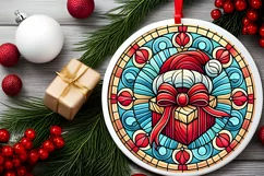 Round Christmas Ornament Sublimation|Clipart Product Image 1