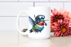 Colorful Baby Hummingbird Clipart Product Image 2