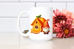 Gnome and Tangerine House | Clipart Product Image 2