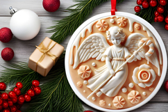 Round Christmass Ornament PNG Product Image 2