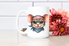 Funny Baby Mouse Portrait PNG Product Image 2