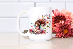 Cute Fairy Tumbling with Petals in the Wind Product Image 2