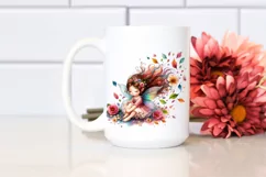 Cute Fairy Tumbling with Petals in the Wind Product Image 2