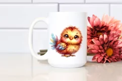 Colorful Plush Chicken Clipart PNG Product Image 2
