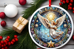 Round Christmass Ornament PNG Product Image 2