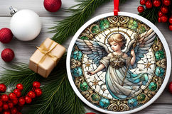 Round Christmass Ornament PNG Product Image 2
