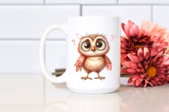 Funny Baby Owl Standing 2 Legs | Sublimation Product Image 2
