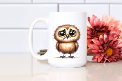 Funny Baby Owl Standing 2 Legs | Sublimation Product Image 2