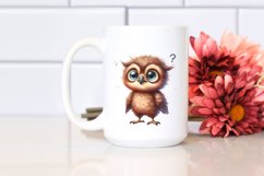Funny Baby Owl Standing 2 Legs | Sublimation Product Image 2