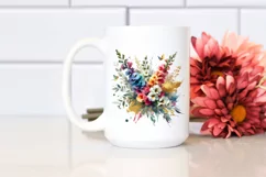 Colorful Bouquet with Snapdragon | Sublimation | Clipart Product Image 2