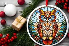 Round Christmas Ornament Sublimation|Clipart Product Image 1