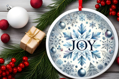 Round Christmass Ornament PNG Product Image 2