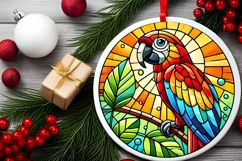 Round Christmas Ornament Sublimation|Clipart Product Image 1