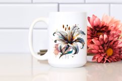 Abstract Glossy Lily Art, Transparent PNG Product Image 2