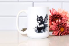 Detailed Gothic Fairy | Sublimation | Clipart Product Image 2