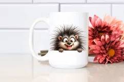 Humorous Enthusiastic Porcupine with Popping Eyes | Product Image 2