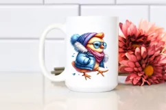 Cute Baby Chicken with Cool Haircut, Transparent PNG Product Image 2