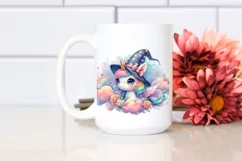 Colorful Baby Unicorn PNG Product Image 2