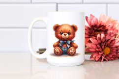 Smiling Cute Baby Old Plush Bear Clipart Product Image 2